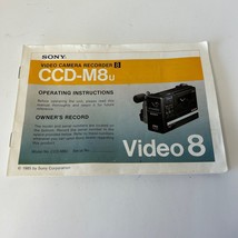 Sony CCD-M8u Manual for Video 8 Camcorder 1985 - £14.79 GBP