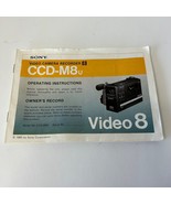 Sony CCD-M8u Manual for Video 8 Camcorder 1985 - £14.75 GBP
