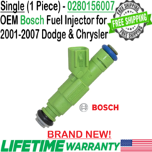NEW OEM Bosch x1 Fuel Injector for 2001-2007 Dodge, Chrysler 3.3L V6 0280156007 - £58.91 GBP
