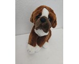 Toys R Us  Animal Alley Boxer Puppy Dog Plush Brown White Stuffed Animal... - £17.48 GBP