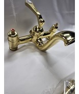 Kingston Brass AE553T2 Aqua Vintage Wall Mounted Tub Filler-Polished Bra... - $510.60 CAD