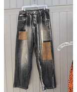 VINTAGE JEANS SOUTHPOLE SIZE 34 Black Washed Distressed - $108.68 CAD
