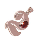 Red Garnet Oval Gemstone 925 Silver Overlay Handmade New Generation 20th... - $13.60 CAD
