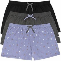 Jane &amp; Bleecker Womens Sleep Shorts, 3-Pack Size Small Color Stars Lave - £13.25 GBP