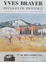 Yves Brayer - Cartel Original de Exposición - Póster - Arte Pared Goblin -1988 - £138.28 GBP