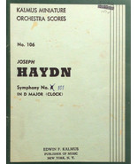 Symphony No. 4 in D Major (Kalmus Miniatures Orchestra Series #106) Jose... - £3.57 GBP