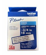 Genuine Brother P-Touch TZe-241 3/4" Black Print on White Laminated Labe... - €16,15 EUR Genuine Brother P-Touch TZe-241 3/4" Black Print on White Laminated Labe... - €16,15 EUR