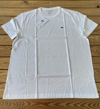 Lacoste NWT $49.50 Men’s Crew Neck T Shirt Size 2XL White T10 - £23.65 GBP