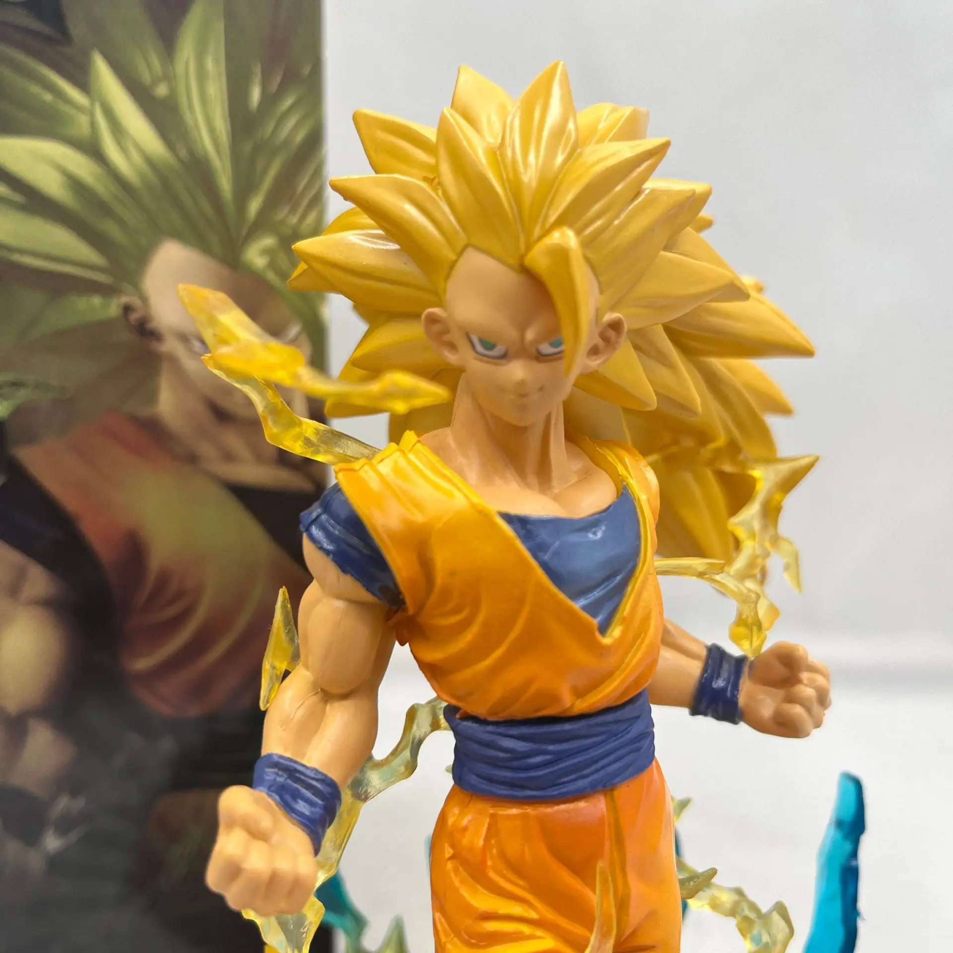 Anime Dragon Ball Son Goku Action Figure Toys 18cm Super Saiyan 3 Goku Statue - £25.63 GBP+