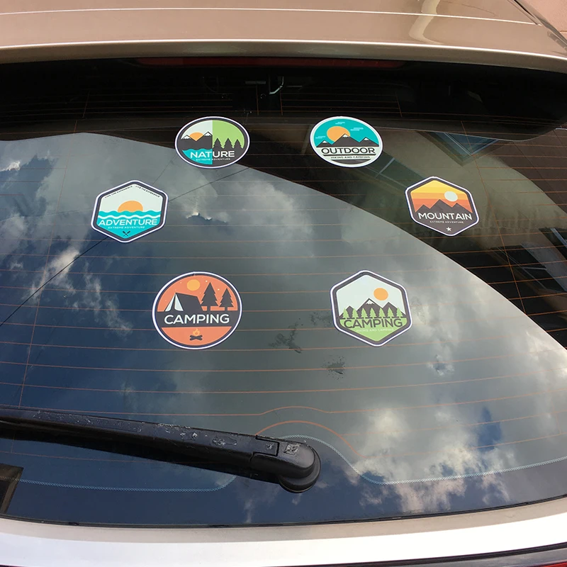 Car stickers  Outdoor Camping Colorful Window Body Vinyl car accessories window  - £58.58 GBP