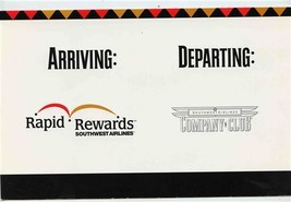 Southwest Airlines Company Club Departing Rapid Rewards Arriving Brochur... - £18.64 GBP