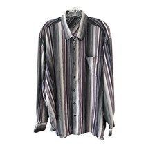 Vtg Tommy Bahama Men’s XXL Striped Shirt – Silk Blend Button Down, Gray ... - €37,70 EUR