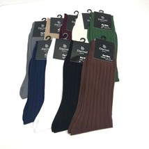 Darnel Men&#39;s Dress Socks Assorted Colors Shoe Size 10-13 Mid-Calf Length - £8.01 GBP