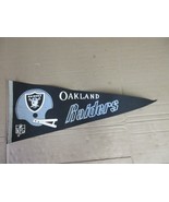 Vintage Oakland Raiders Two Bar Helmet NFL Flag Pennant - £43.27 GBP