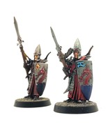 Spireguard 2 Painted Miniatures Lothern Sea Guard Elf Cleric Middle-Earth - $55.00