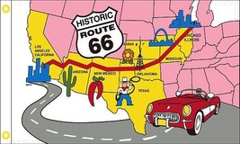 Route 66 Flag 1 - 3x5 Ft - $16.99