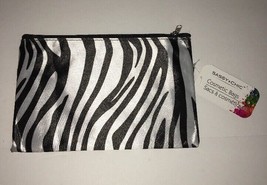 2 Cosmetic Cases in Zebra Print-1 is 8.5&quot;Wx5.5&quot;T &amp; the Other is 6.5&quot;Wx4.5&quot;T-RARE - £6.02 GBP