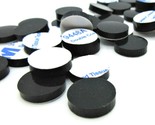 Lot of 24 pcs  13mm Dia  X 3mm Tall Rubber Feet Bumpers  3M Adhesive Bac... - $9.50