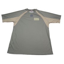 National Guard Shirt Mens XL Gray Short Sleeve Crew Neck Polyester Casua... - $18.69