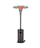 40000 BTU Bronze Steel Propane Cylindrical Pole Standing Patio Heater - $1,183.98 CAD