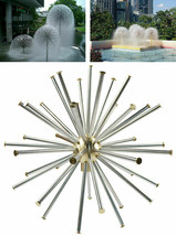 US Stock 1.5&quot; Stainless Steel Crystal Ball Water Spray Dandelion Fountai... - $164.59