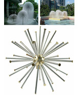 US Stock 1.5&quot; Stainless Steel Crystal Ball Water Spray Dandelion Fountai... - $225.82 CAD