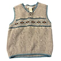 Janie and Jack Gray Cable Knit Sweater Vest 18-24 Months - $26.80 CAD