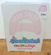 Pool Candy - &quot;Stay Salty&quot; Large Sun Chair Pool Float - 42&#39;&#39; x 36&#39;&#39; - Ages 6+ - £19.68 GBP
