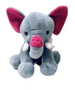 Best Made Toys Grey &amp; Raspberry  Sparkle Eyes Soft Plush Elephant Stuffe... - £19.62 GBP