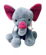 Best Made Toys Grey &amp; Raspberry  Sparkle Eyes Soft Plush Elephant Stuffe... - £18.63 GBP