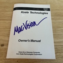 Koala Technologies MacVision Owner’s Manual 1984 - $4.50