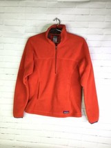 Patagonia Synchilla Fleece Pullover Sweater 1/4 Zip Burnt Orange Women’s Size S - £46.28 GBP