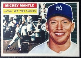 1956 Topps #135 Mickey Mantle Reprint - MINT - New York Yankees - £1.55 GBP