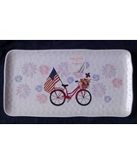 NWT Nautica Patriotic Americana Melamine Serving Flag Bicycle Fireworks ... - $58.20 CAD