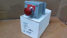 (NEW) SIEMENS 52C117A EMERGENCY STOP STATION / 40MM RED MUSHROOM OPER. /... - $78.59