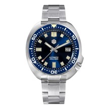 San Martin Men Watch 44mm New Turtle Diving NH35 Automatic Mechanical Sapphire B - £446.56 GBP