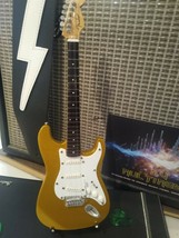 Metallic Gold Fender Strat 1:4 Scale Replica Guitar ~Axe Heaven - £31.61 GBP