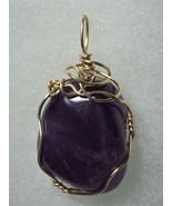 Jemel Amethyst Pendant Wire Wrapped 14/20 Gold Filled  - $47.00