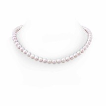 ANGARA 8-9mm, 20&quot; Freshwater Pearl Single Strand Necklace in 14K Solid Gold - £553.23 GBP