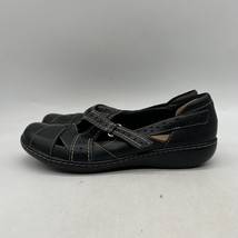 Clarks Ashland Spin Q Womens Black Leather Slip On Casual Loafer Size 10 M - $29.69