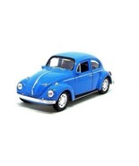 VOLKSWAGEN BEETLE (HARD TOP) BLUE WELLY 1:38 DIECAST AUTO SAMMLERMODELL,... - $32.52