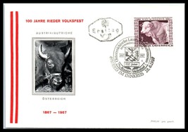 1967 AUSTRIA FDC Cover -100th Anniversary of the Ried Fair, Ried im Innkreis D14 - £2.35 GBP