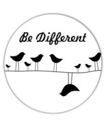 Be Different : Gift Coaster String Silhouette Cute Bird on Wire Lover In... - £3.95 GBP