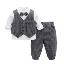 Fashion Gentleman Long Sleeve Baby Suit - £25.93 GBP