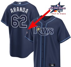 Jonathan Aranda #62 Rays Men&#39;s 2025 All-Star Navy Replica Jersey - $49.99