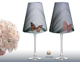 Royal Designs Vellum Tea Light Paper Wine Glass Lampshade, Gray Starburst, Set o - $14.80+