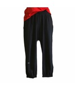 Black Capri Sport Jogger Pants w Tie Waist - £19.72 GBP