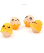 2 Pcs/lot Cartoon Egg Pencil Eraser Rubber Kid Cute Material School Supplies - £4.01 GBP
