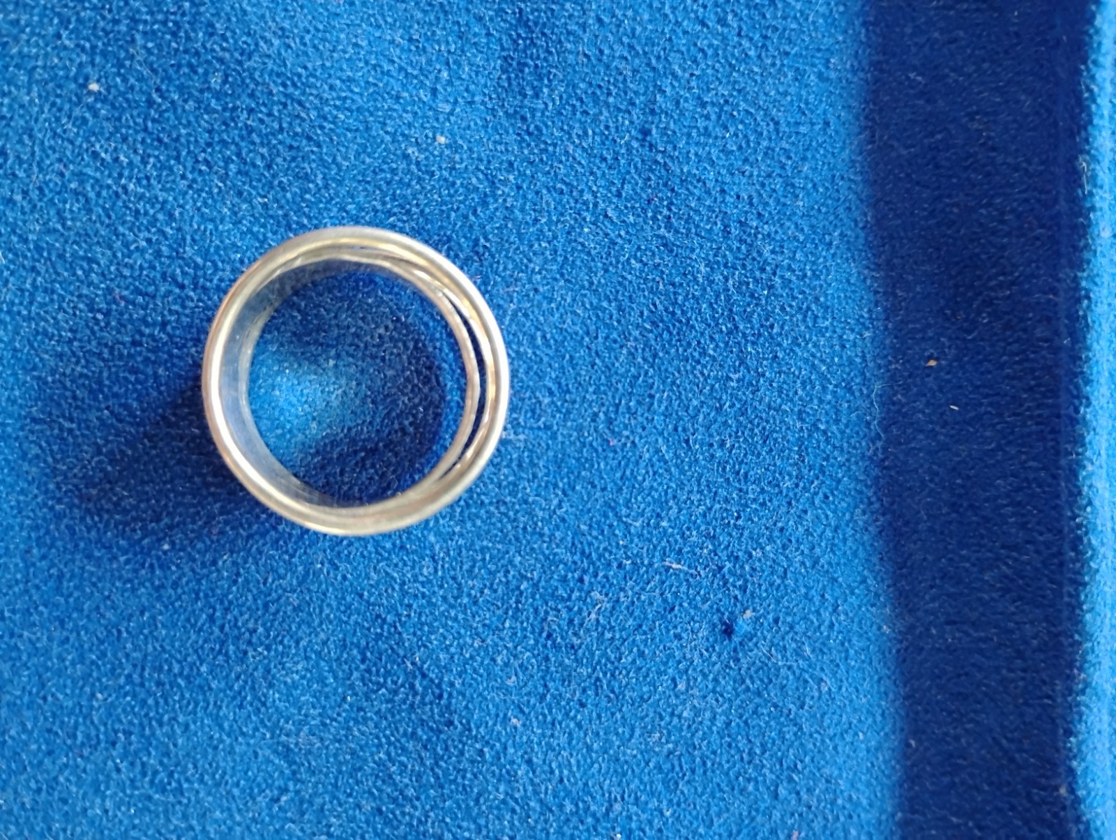 925 Sterling Silver Modernist 11 Mm Wide Hammered Band Ring SZ 7.5 Free Shipping Item image 7