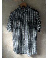 Fjallraven Shirt Men M Green Plaid Abisko Cool Regular Fit Short Sleeve - $403.43 MXN